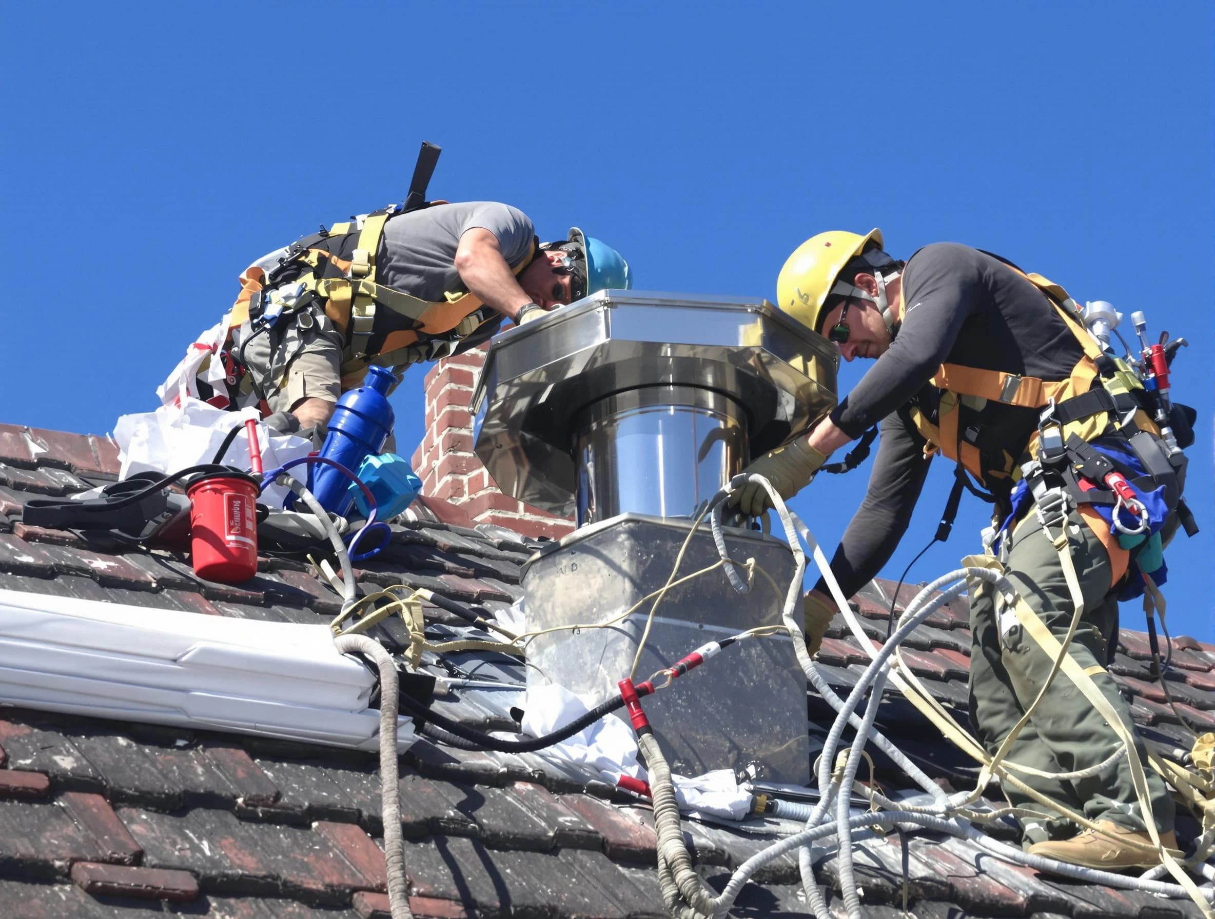 Protective chimney cap installed by Goodyear Chimney Sweep in Goodyear, AZ