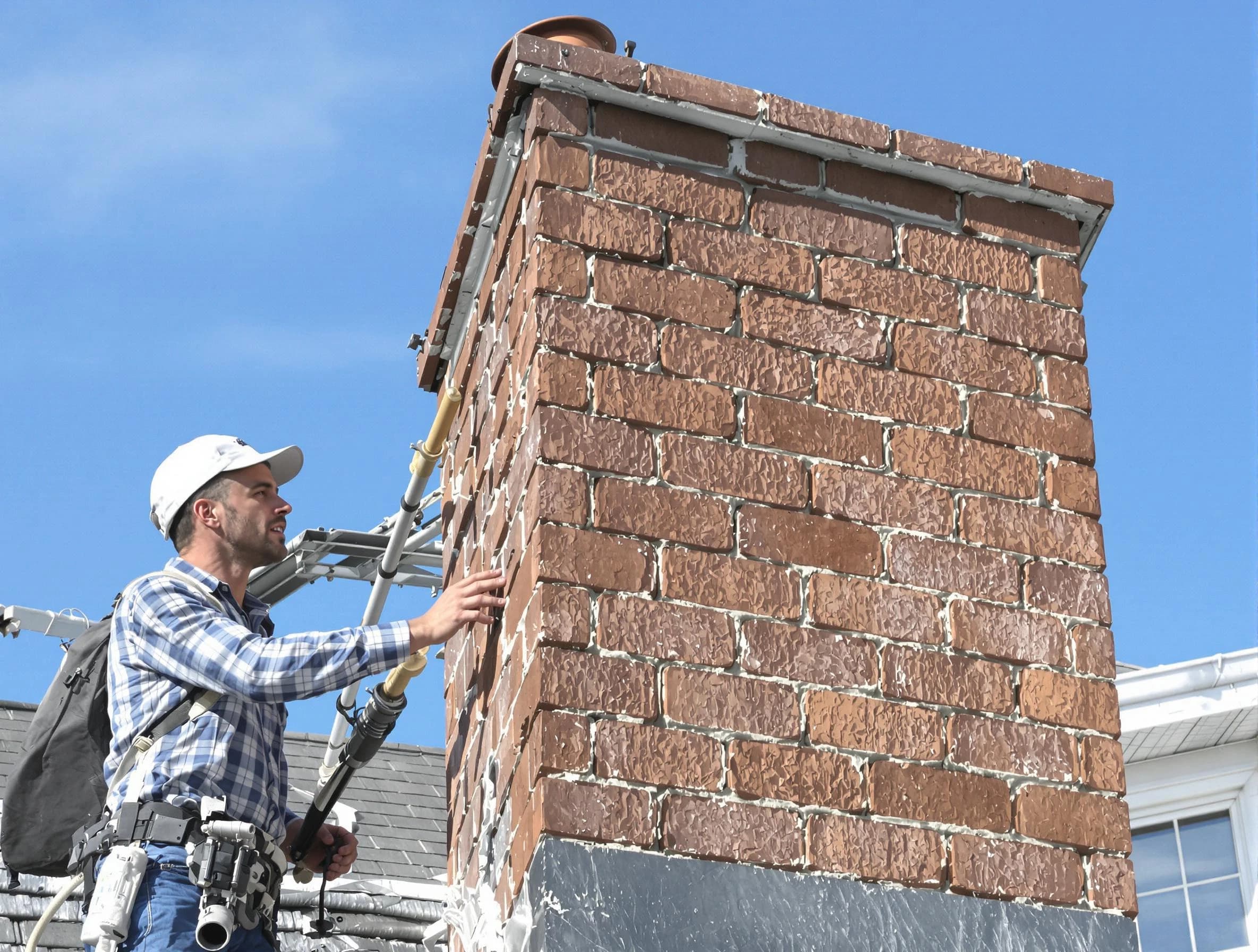 Brickwork for a chimney rebuild by Goodyear Chimney Sweep in Goodyear, AZ
