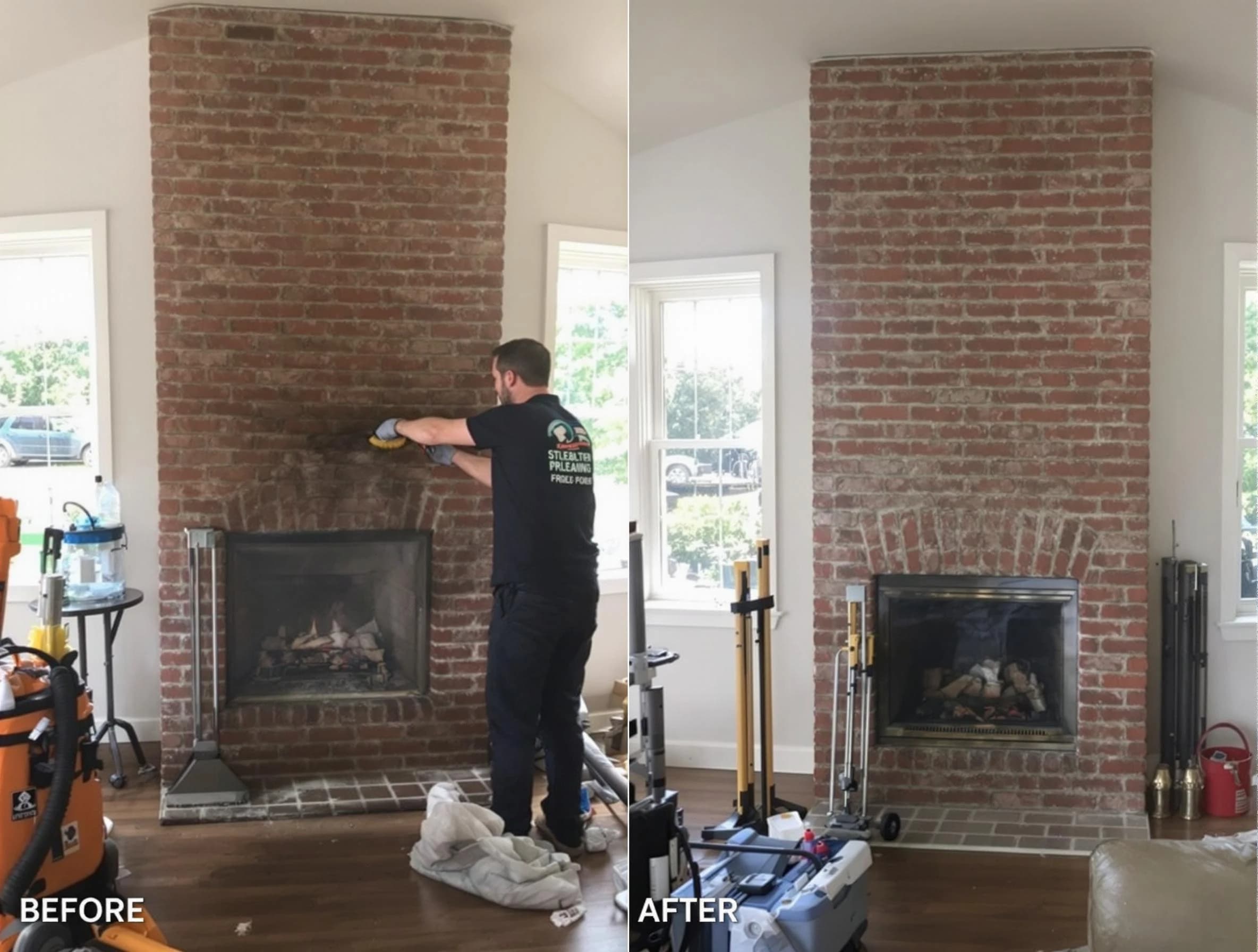 Finished chimney sweeping service by Goodyear Chimney Sweep in Goodyear, AZ