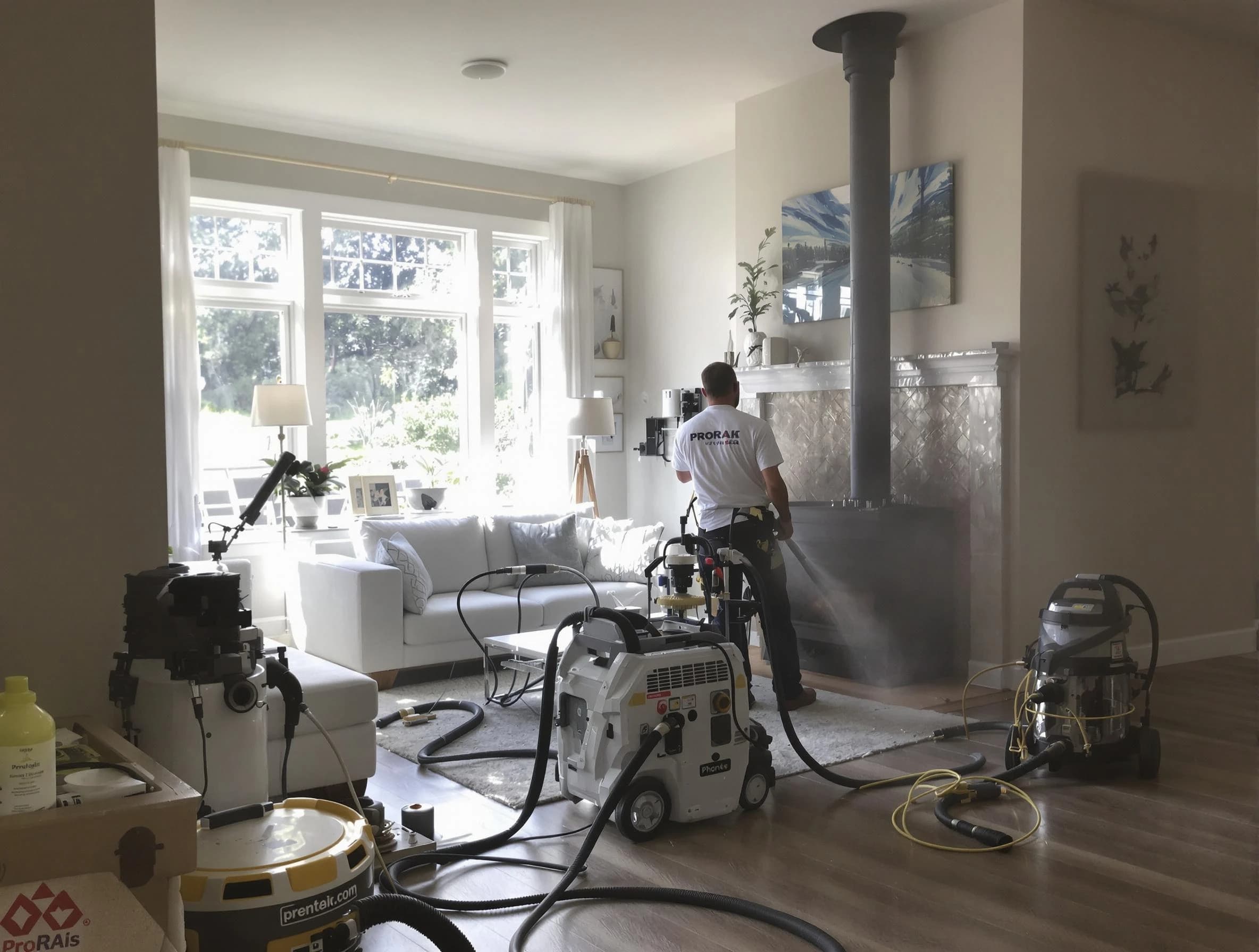 Soot removal service by Goodyear Chimney Sweep for a fireplace in Goodyear, AZ