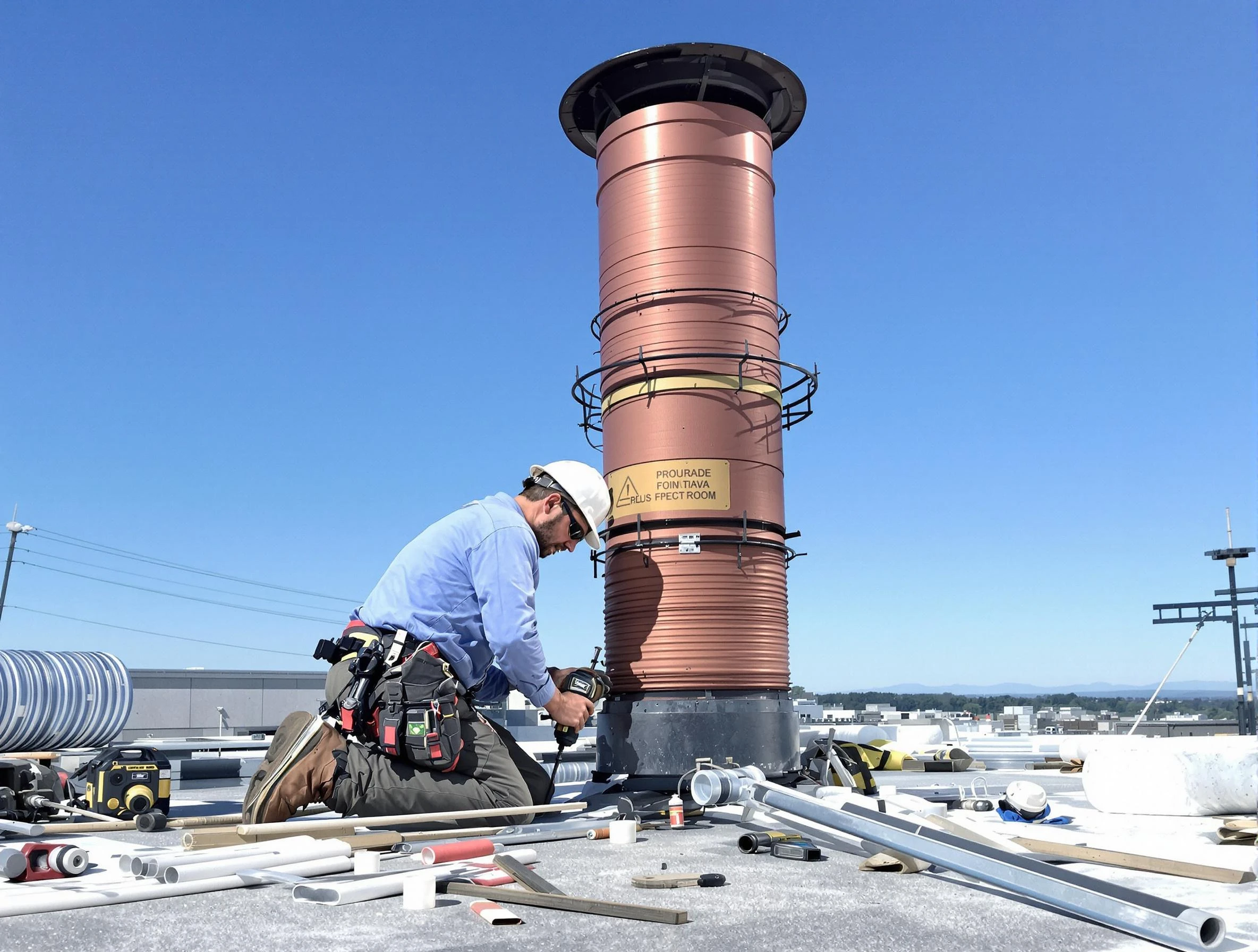 Installed chimney liner by Goodyear Chimney Sweep in Goodyear, AZ