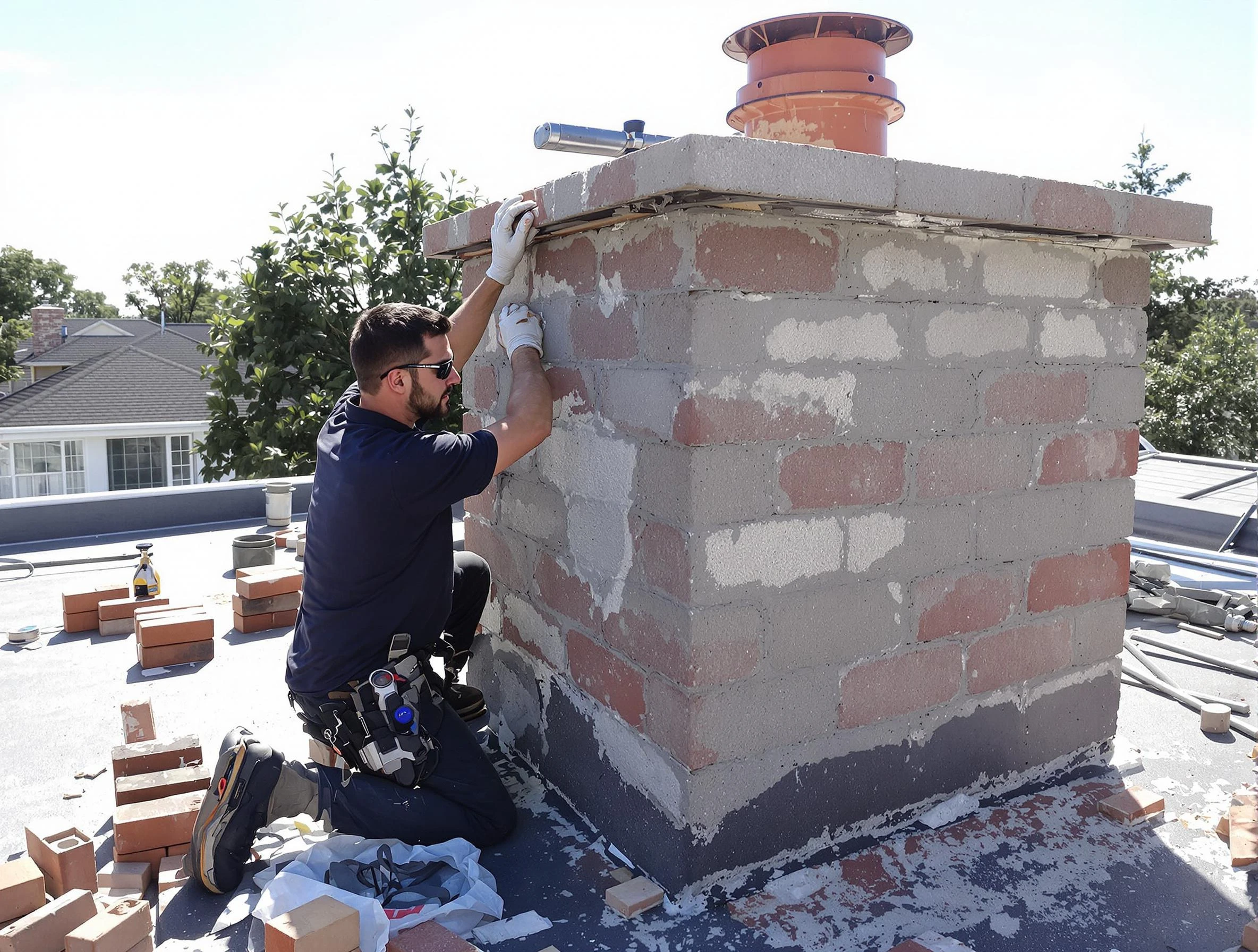 Advanced chimney repair process by Goodyear Chimney Sweep in Goodyear, AZ