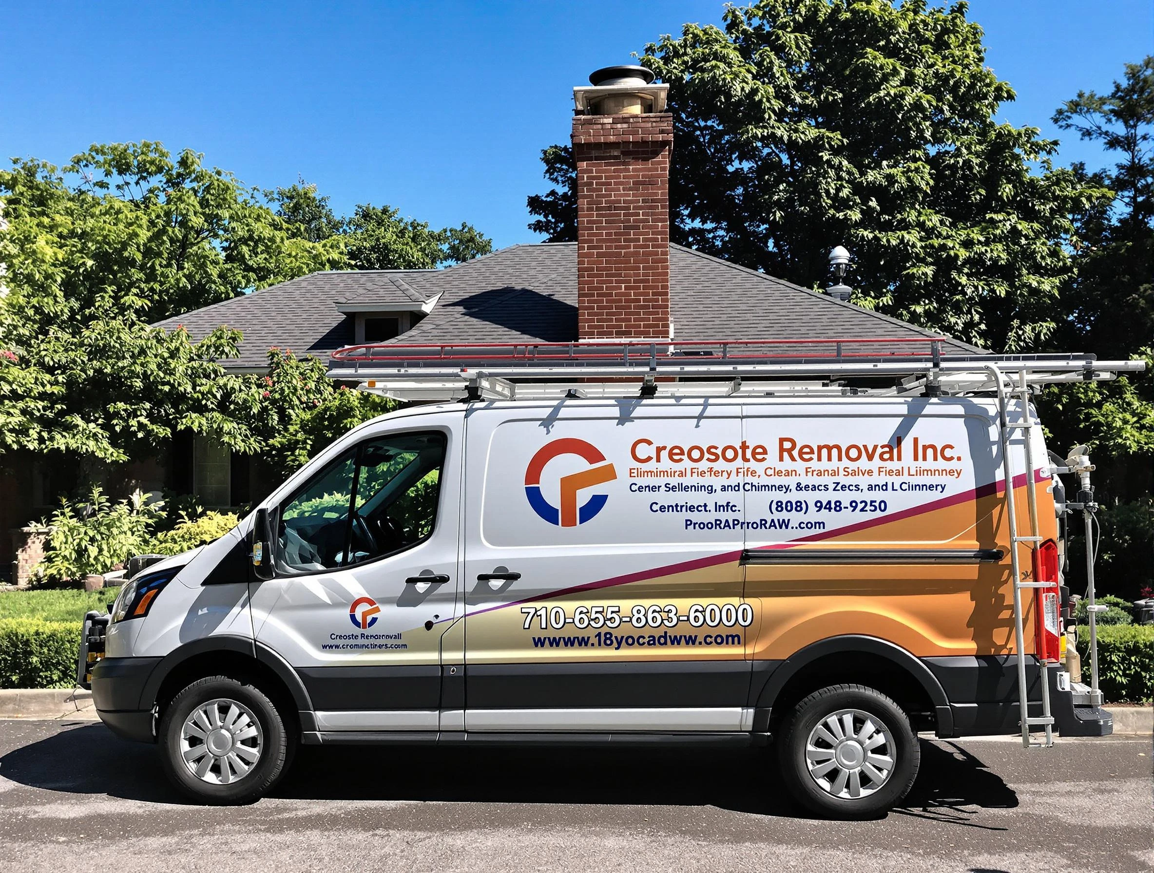 Goodyear Chimney Sweep technician removing creosote safely in Goodyear, AZ