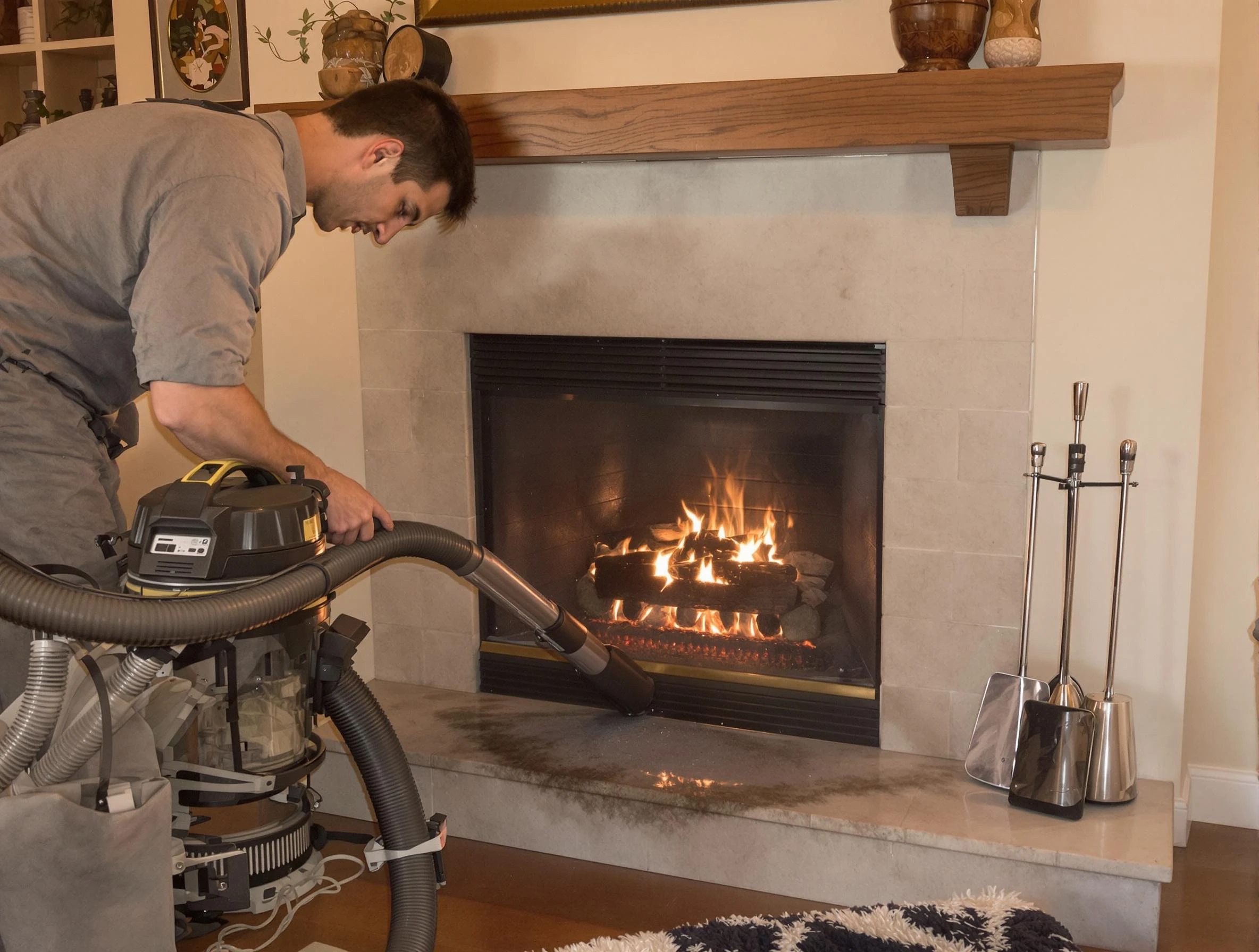 Routine fireplace upkeep by Goodyear Chimney Sweep in Goodyear, AZ